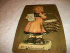 Vintage Hanging Wall Picture - Girl with Basket — photo 3