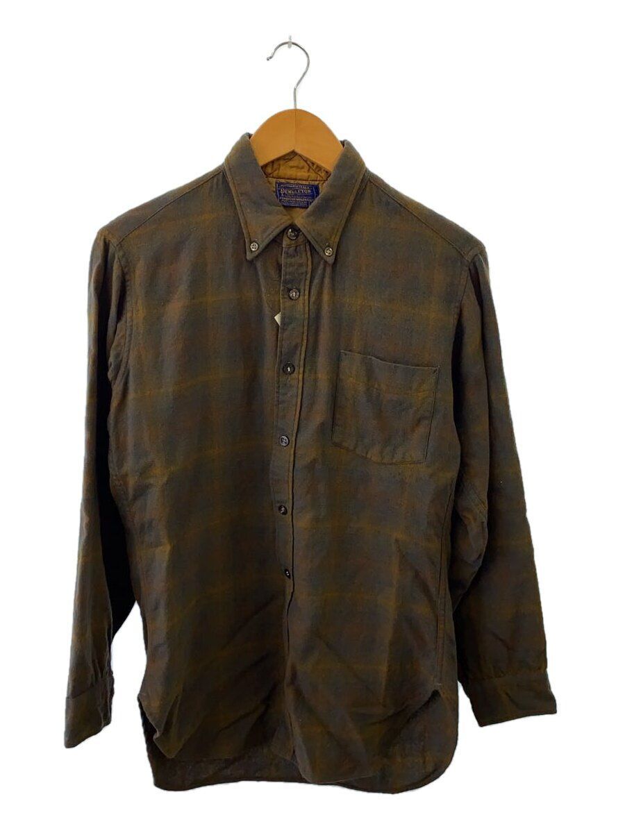 PENDLETON LONG SLEEVE SHIRT 50S M WOOL Brown CHECK Used | eBay PENDLETON LONG SLEEVE SHIRT 50S M WOOL Brown CHECK Used | eBay