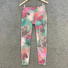 Reebok Leggings Womens Small 8-10 Multicolour 7/8 Length Gym Running Dance 30118