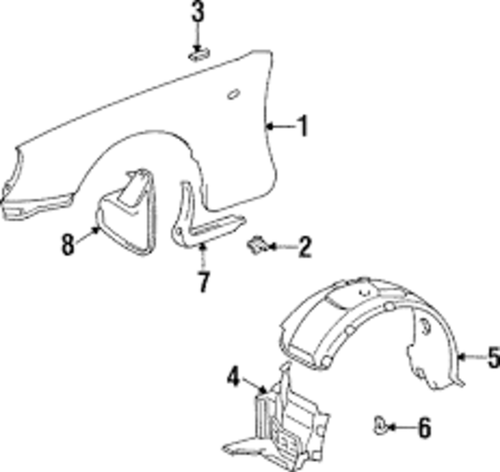 TOYOTA Genuine OEM SUPRA Front Fender Splash Guard Mud Flap RH - Picture 3 of 3