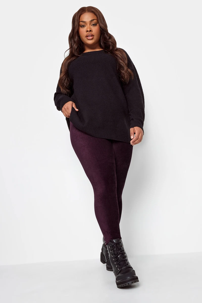 Yours Curve Plus Size Cord Leggings