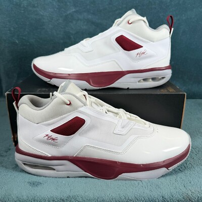 Air Jordan Stay Loyal 3 Sneakers White/Team Red-Wolf Grey Size 12 Men's