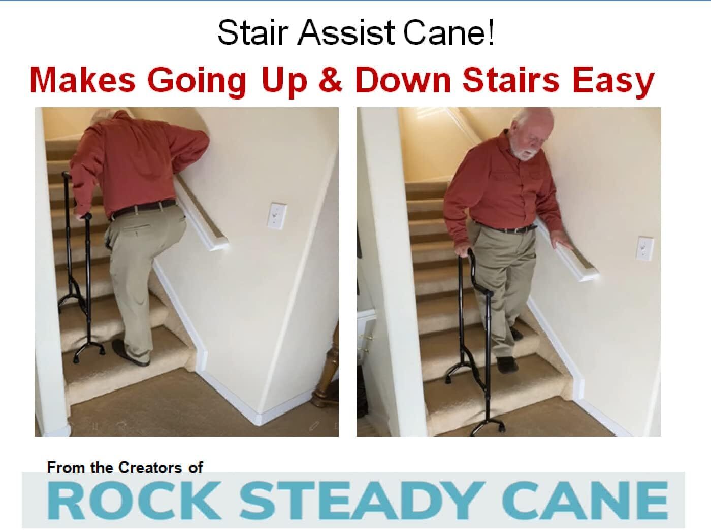 Lightweight Assist Cane Walker for Stairs, Mobility Aids Steps Helper Seniors eBay