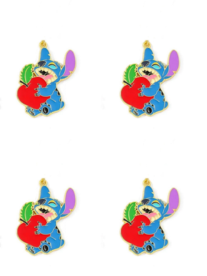 lot 10pcs Cartoon Disney Stitch Charm for Jewelry Making