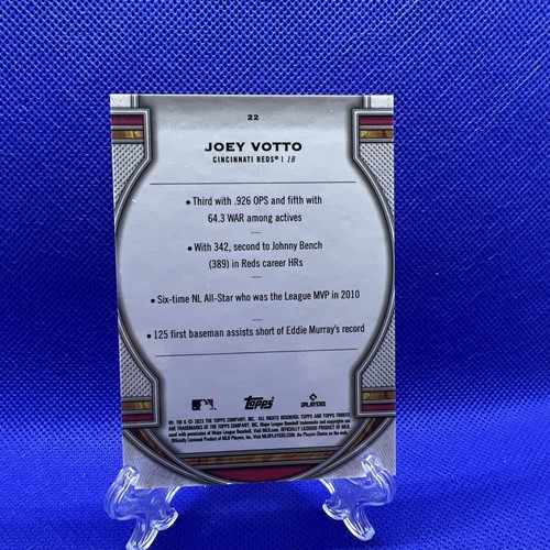 JOEY VOTTO 2023 TOPPS TRIBUTE BASE CINCINNATI REDS #22 - Picture 2 of 2