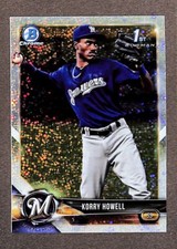 2018 Bowman Draft Chrome Sparkles Refractor #BDC-61 Korry Howell
