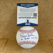 LARRY DIERKER NO HITTER 7/9/76 ASTROS SIGNED AUTO M.L. BASEBALL BAS BC94288