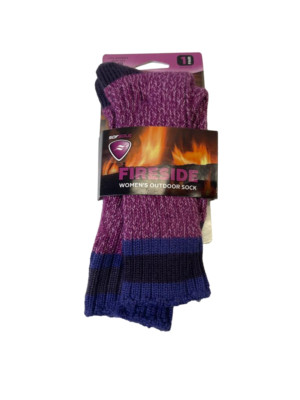 Weich Sohle Damen Gestrickt Kamin Outdoor Socken, Violett, Schuhgröße 5-10,1