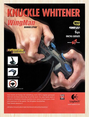 2000 Logitech Wingman RumblePad Original Advertisement v8