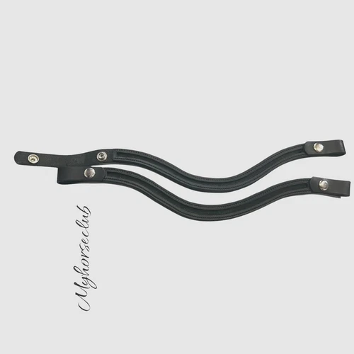 Snap Empty channel Leather Browband english bridle,dressage high quality materia