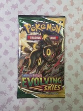 2021 Pokemon Evolving Skies Booster Pack Factory Sealed Umbreon Art
