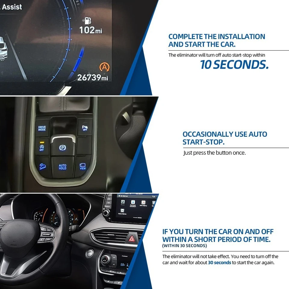 Eliminador de parada de arranque en ralentí automático para Hyundai Sonata 2020-2022 motor arranque-parada Foto 3 de 4