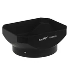 Haoge Lens Hood for Olympus Wide-Angle 12mm f2 Lens as LH-48 Black Metal Shade