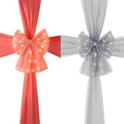 Christmas Decoration Front Door Bow Traditional Large Mesh Gift Wrap Reusable