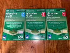 X2 Boxes Rite Aid Cool Mint Nicotine Gum 100 ct. 4mg pieces X1 2mg EXP 11/26