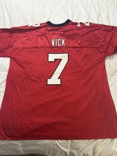 Michael Vick Atlanta Falcons Autographed Red Jersey Size 3XL