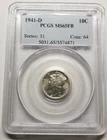 1941-D Mercury Dime.....PCGS MS65 Full Bands