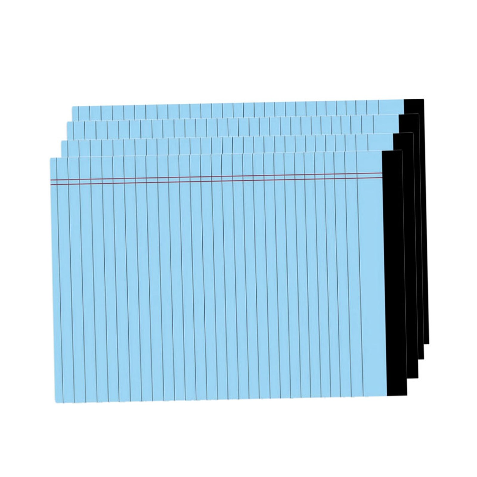 A4 Colored Legal Pads Double Red Margin Layout Easy Tear Top Binding Wide R HXOG