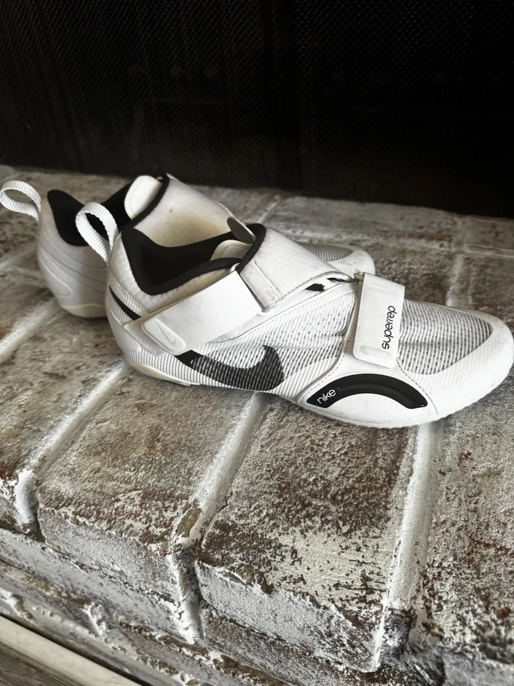 Nike SuperRep Cycle Men's size 10 White/Black Cycling Shoes CW2191 100 New - Image 2 of 4