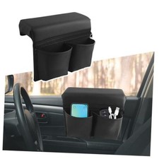 2026 New Upgraded Car Window Armrest Organizer,Leather Car Armrest Storage Box