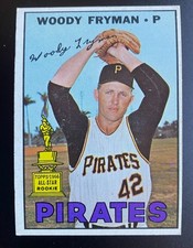 1967 Topps - Woodie Fryman #221, ungraded, excellent condition