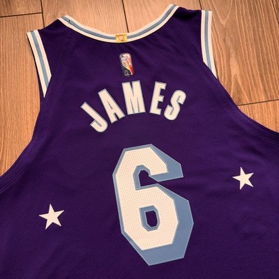 Authentic 75th City Mixtape Lebron James L.A. Lakers size 52 XL NBA Nike jersey