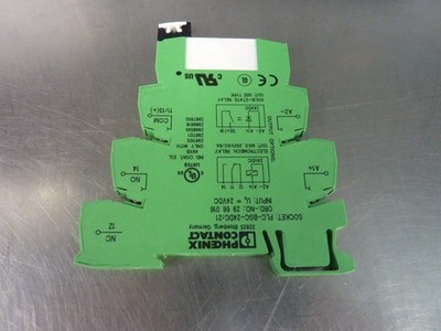 (Set of 5) Phoenix Contact PLC-BSC-24DC/21 Relay Modules with 2961105   (31183)