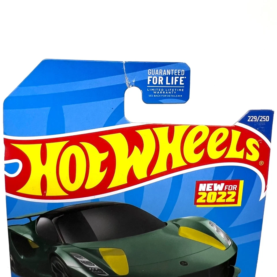 Hot Wheels HW Exotics Lotus Evija verde embalaje dañado Foto 3 de 4