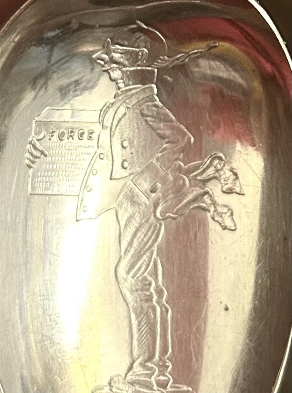 Vintage! N.F. Silver Co. " Sunny Jim " Force Cereal Spoon 1902 Excellent Mint