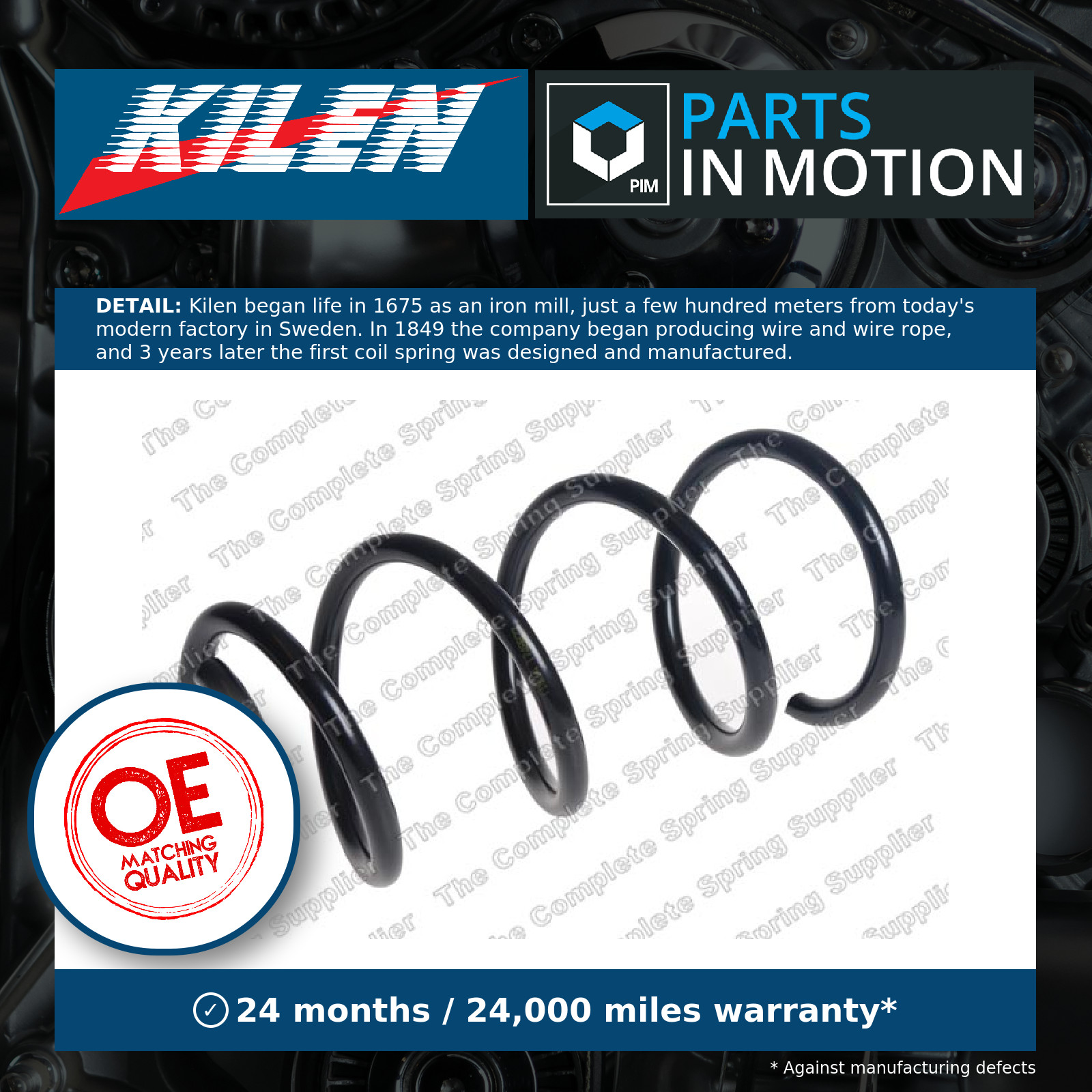 24885434 Rear Coil Spring Single Suspension Replacement Spare Part By Sachs - Image 4