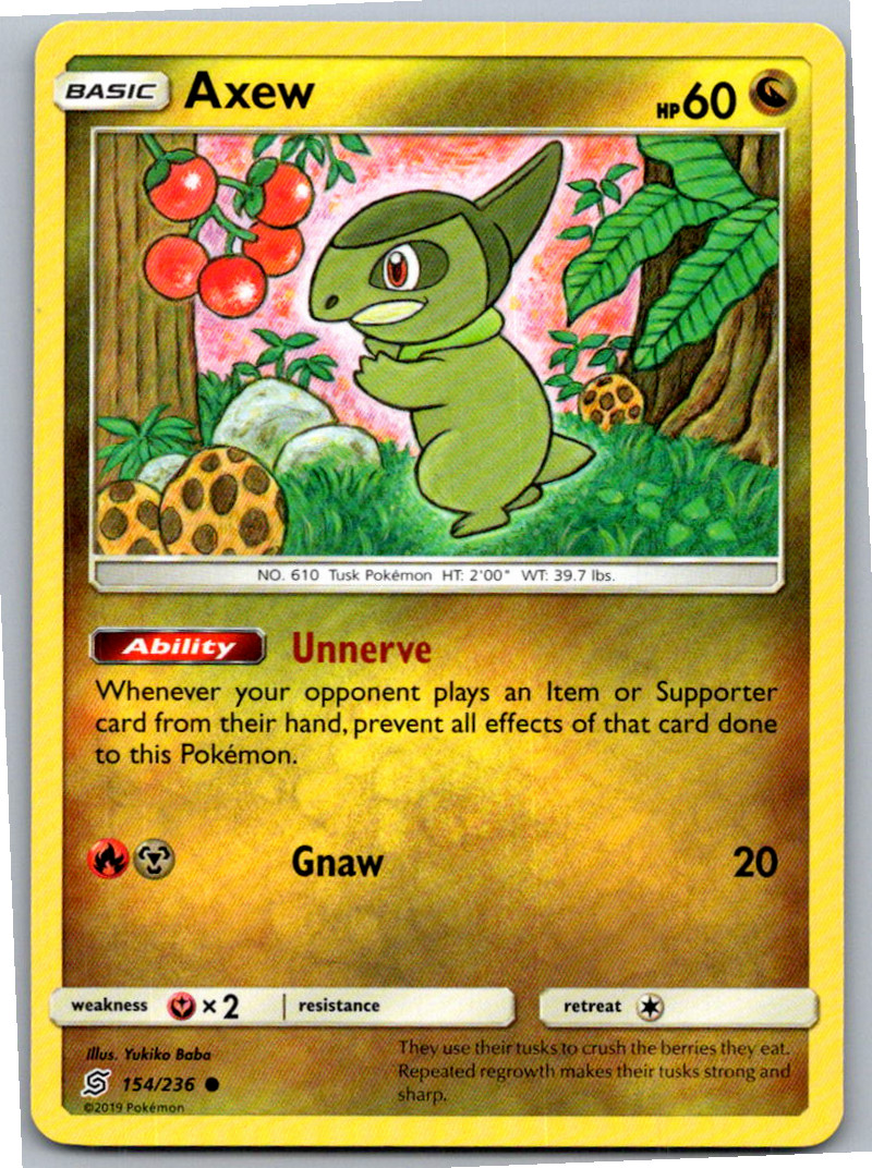 Axew Common SM - Unified Minds 154/236 NM