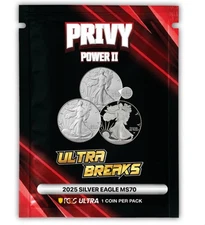 1 - Ultra Breaks Privy Power II  Sealed Pack! Chance To Win Gold! PRIVY POWER 2 