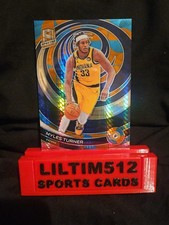 2022-23 Panini Spectra - Myles Turner #31 Asia Blue & Orange Prizm /49