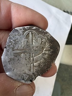 1625 Dated Spanish Silver 8 Reale 1600’s Colonial Pirate Coin COB coin