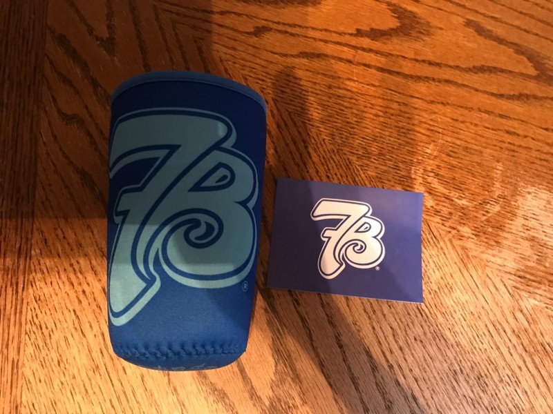 7 Brew Father’s Day Blue Brewzie Drink Holder Koozie Promo 6/21/26 New