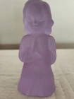 Vintage Murano Molded Glass Praying Girl Made From Neodymium Glass. Italy. Rare