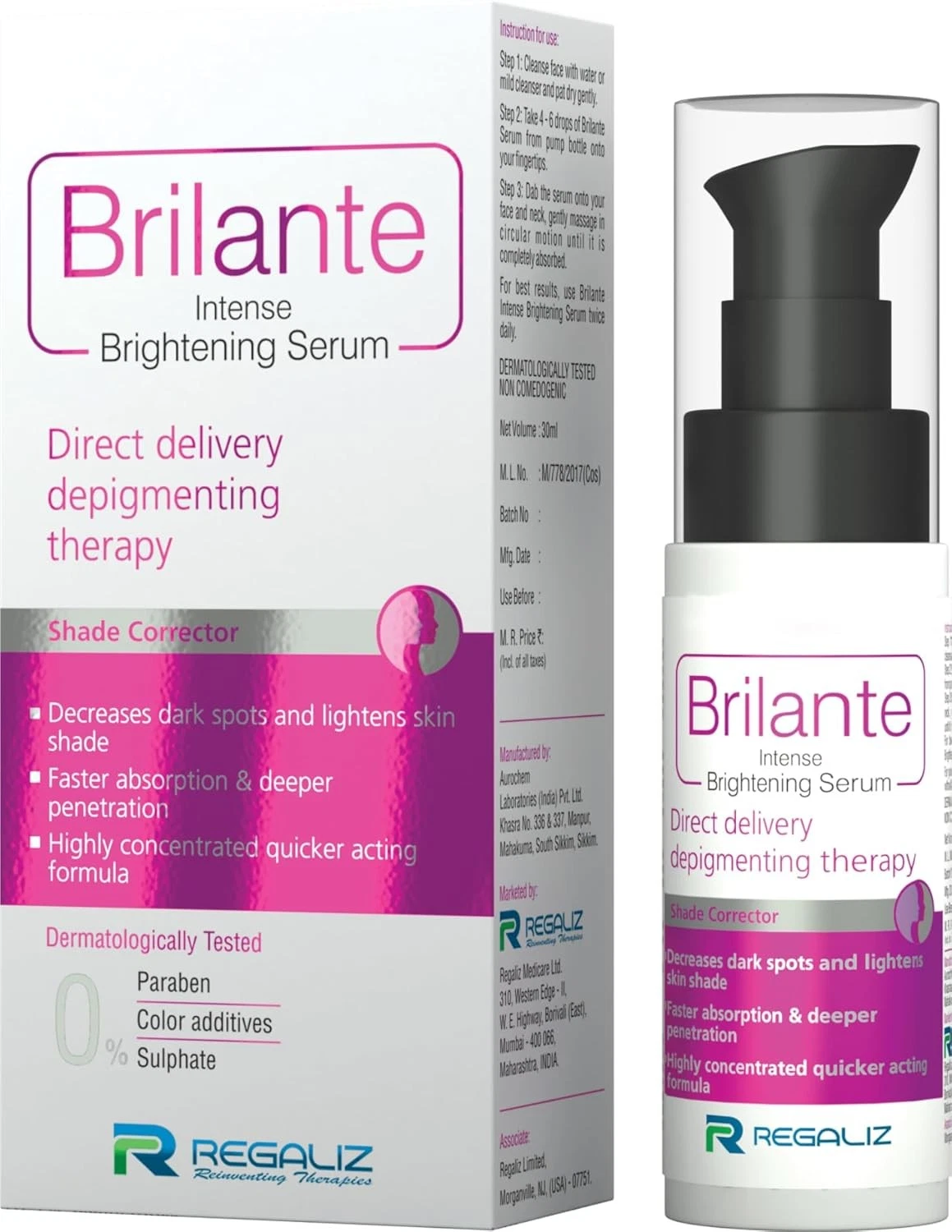 Regaliz Brilante Intense Brightening Serum For Glowing Skin 50ml