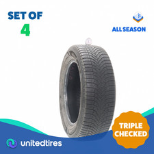 Set Of 4 Used 22560r17 Goodyear Assurance Weatherready 2 99v - 6.5-7.532