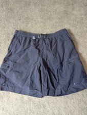 Columbia Swim Shorts Men's Size Large Blue 5 Pocket Buckle Closure