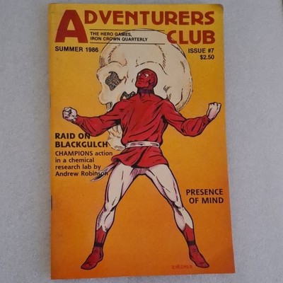 Iron Crown Enterprises Adventurers Club #7 Champions RPG Magazine 1986