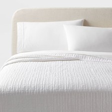 King TENCEL Quilt White - Threshold