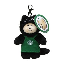 Starbucks Halloween 2025 Bearista Mini Black Cat Costume Clip Plush Japan