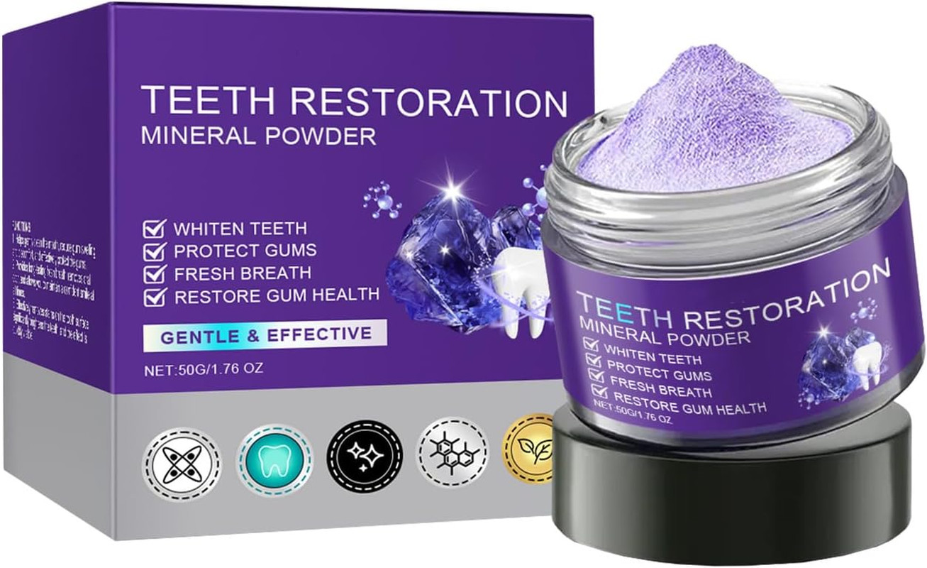 Teeth Restoration Mineral Powder - Teeth Whitening Powder, Effectively Strengthe