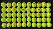 50 Yellow Assorted Premium Golf Balls Mixed Lot- 5A Grade AAAAA MINT NEAR MINT