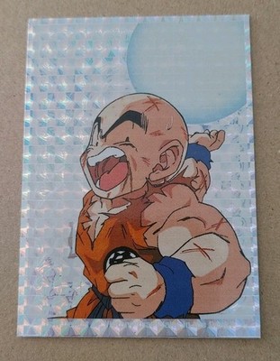 Krillin Dragon Ball Z Silver Prism Holo Foil Card G3 1998 Artbox