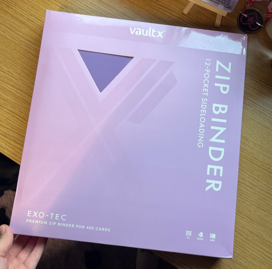 Vault X - 12-Pocket Just Purple Exo-Tec Zip Trading Card Binder Pokemon USED Vault X - 12-Pocket Just Purple Exo-Tec Zip Trading Card Binder Pokemon USED