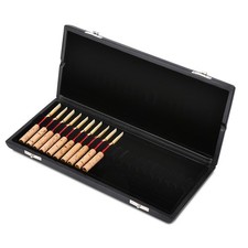 3 Wooden PU Leather Cover Case Holder Storage Box For 20pcs Oboe