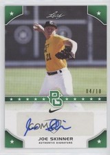 2015 Leaf Perfect Game National Showcase Green 4/10 Joe Skinner #PG-JS3 Auto 8k7