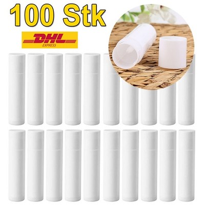 100Pcs Lippenstifthülse Lip Balm Leerhülsen Container Lippenstift Inhaber DHL