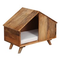 HundehüTte Katzenhaus Hundehaus Inkl. Hundebett Katzenbett Indoor Outdoor 69Cm